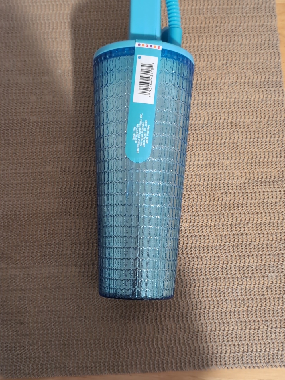 Peeps Blue Bunny-Ear Textured Tumbler w/Straw New - Picture 5 of 7